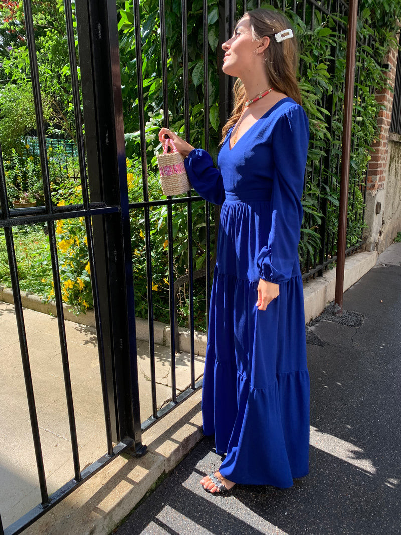 Robe Lara bleu électrique