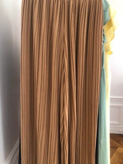 Pantalon plissè Charlie Camel