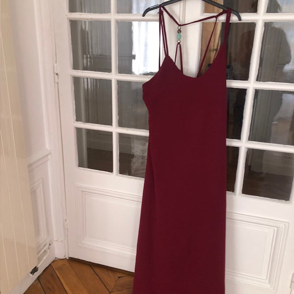 Robe Soleil Rouge Bordeaux