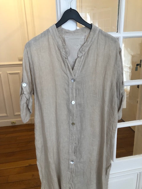 Robe Chemise Miara beige