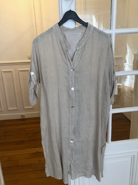 Robe Chemise Miara beige