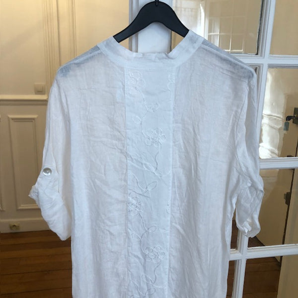 Robe chemise Lin Miara Blanche
