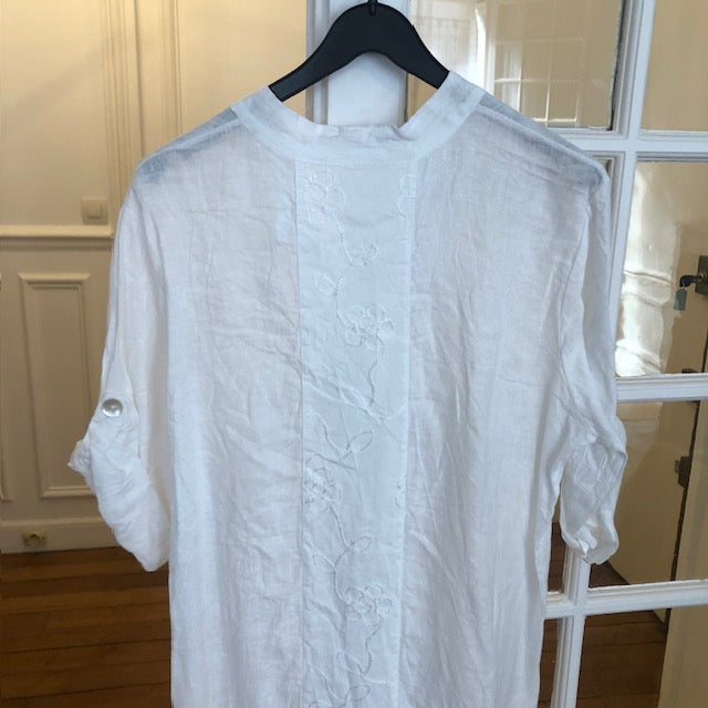 Robe chemise Lin Miara Blanche