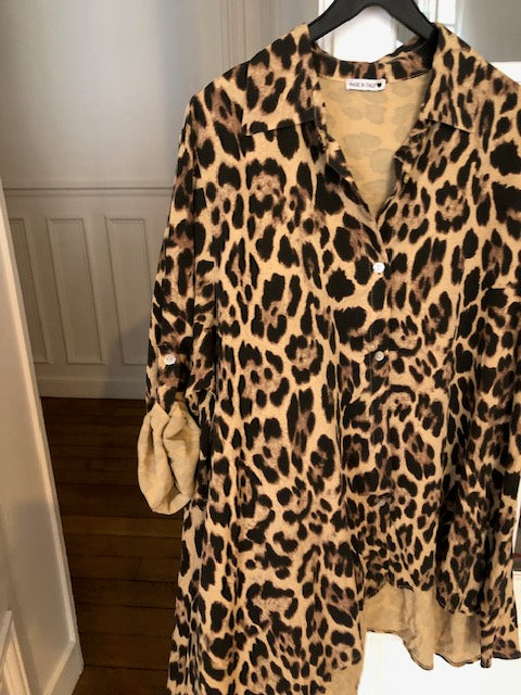 Robe Tunique Ely leopard