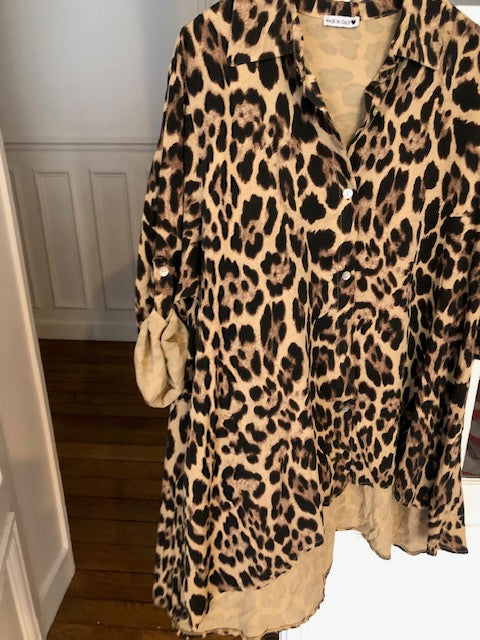 Robe Tunique Ely leopard