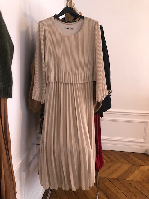 Robe Ariela ivoire kaki bordeaux noir marron